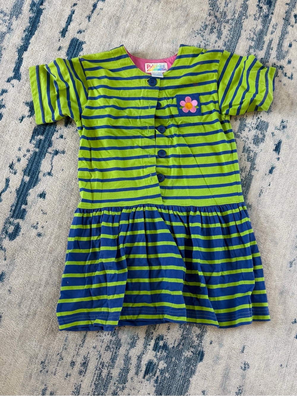 Vintage Palettes Girl’s Striped Dress Large